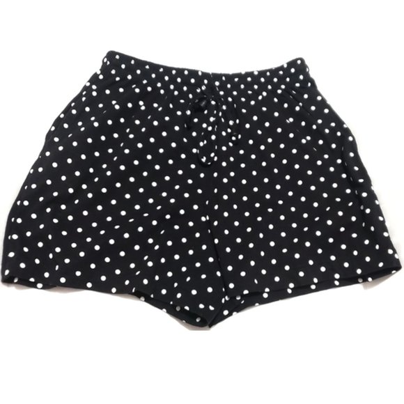 Vintage Black And Pink Tiny Polka Dot Men's Shorts